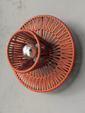 Wicker Cotton Sconce: Modern Pendant Light, Unique Home Decor