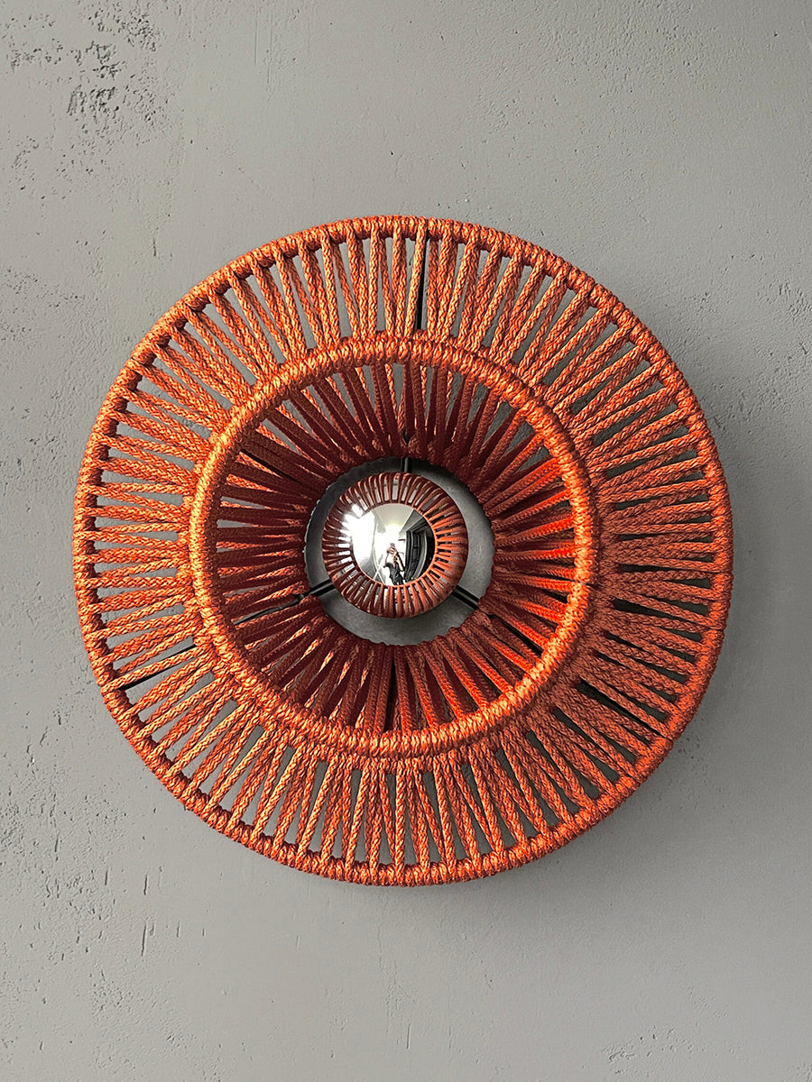 Wicker Cotton Sconce: Modern Pendant Light, Unique Home Decor