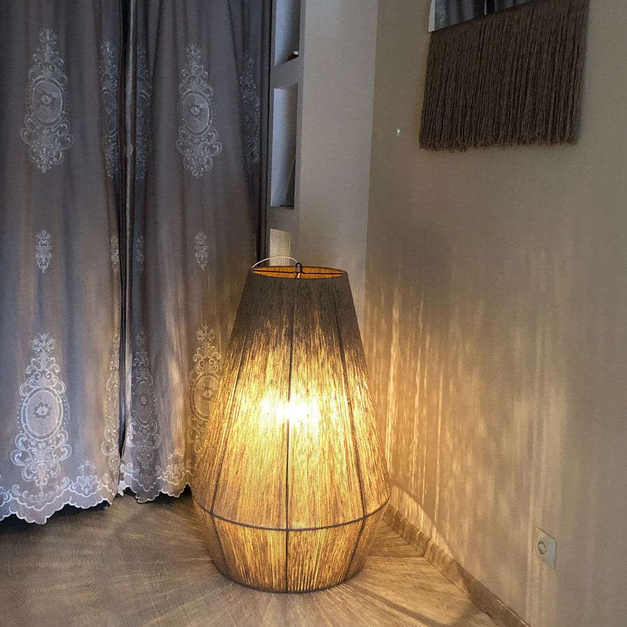 Jute Chandelier: Beach Style Pendant Light for Living Room, Cafe, Restaurant, Hotel