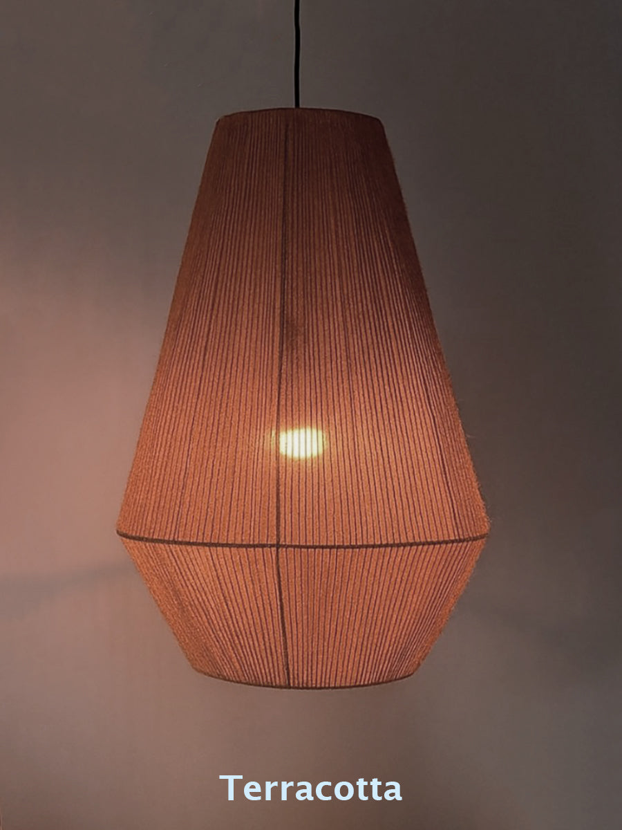 Jute Chandelier: Beach Style Pendant Light for Living Room, Cafe, Restaurant, Hotel