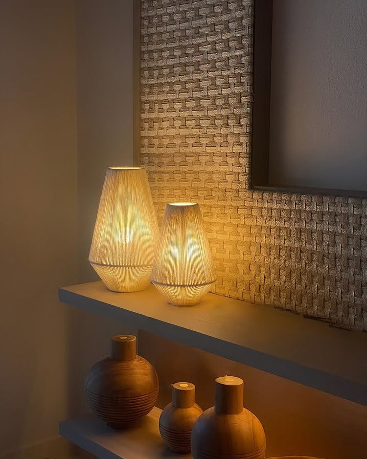 Jute Chandelier: Beach Style Pendant Light for Living Room, Cafe, Restaurant, Hotel