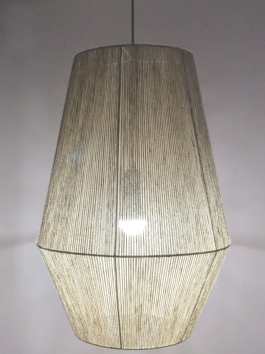 Jute Chandelier: Beach Style Pendant Light for Living Room, Cafe, Restaurant, Hotel
